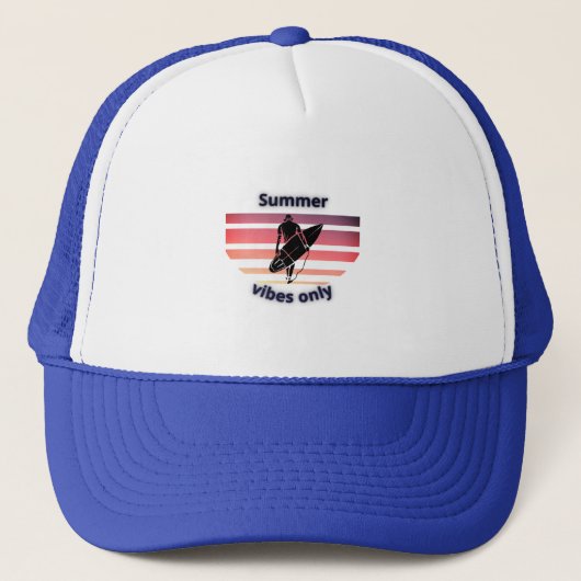 Summer Vibes Only - Artistic Summer T-Shirt Trucker Pet (Voorkant)