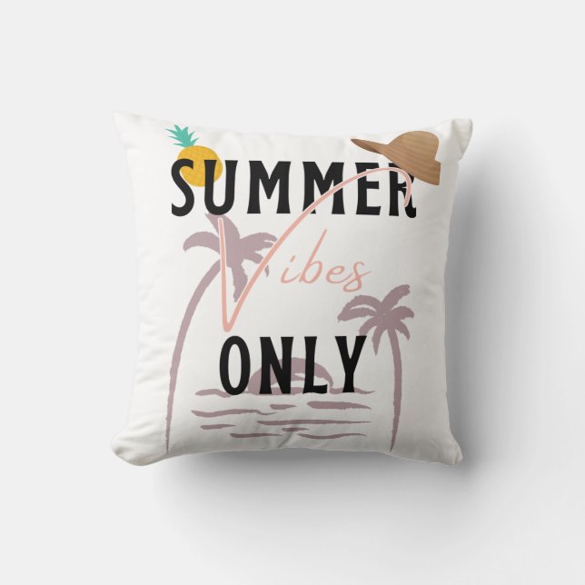 Summer Vibes only Beach Kussen (Voorkant)