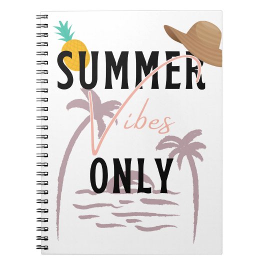 Summer Vibes only Beach Notitieboek (Voorkant)