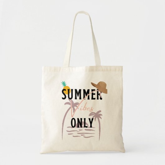 Summer Vibes only Beach Tote Bag (Voorkant)