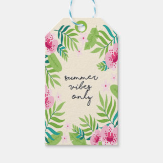 Summer Vibes Only Gift Label Cadeaulabel