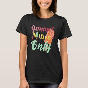 Summer Vibes only Summer Fruit Ice Cream Melon Lem T-shirt