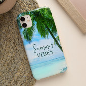 Summer Vibes Palm Tree Beach Relaxing Ocean Case-Mate iPhone Case