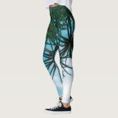 Summer Vibes Palm Tree Cactus Bleek Green Leggings (Links)