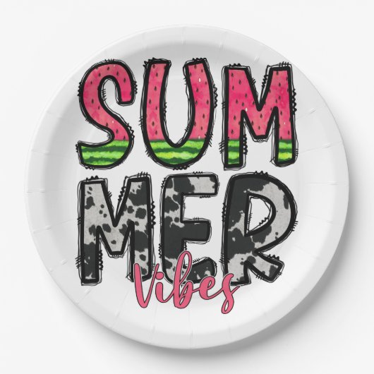 Summer Vibes Paper Bord (Voorkant)