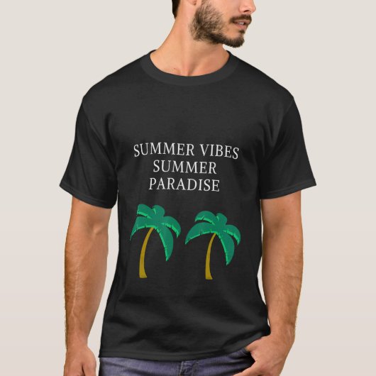 Summer Vibes Paradise T-shirt (Voorkant)