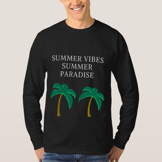Summer Vibes Paradise T-shirt (Voorkant)