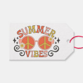 Summer Vibes Peace - zonnebril Cadeaulabel (Voorkant (Horizontaal))