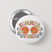 Summer Vibes Peace - zonnebril Ronde Button 5,7 Cm (Voorkant /achterkant)
