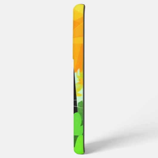 Summer Vibes Personalized Floral Black Cat Samsung Galaxy Hoesje (Achterkant horizontaal)