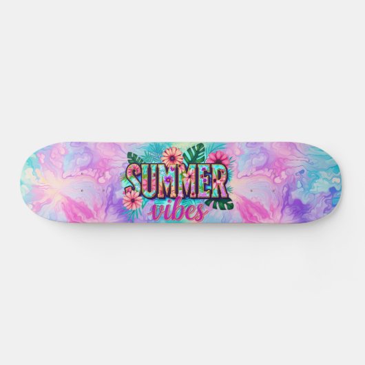Summer Vibes Persoonlijk Skateboard (Horizontaal)