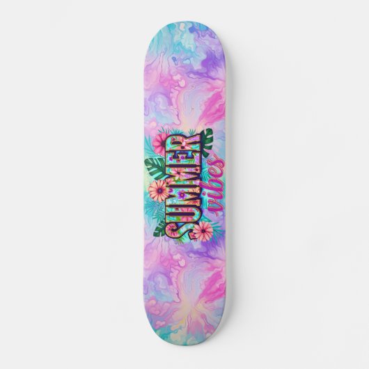 Summer Vibes Persoonlijk Skateboard (Voorkant)