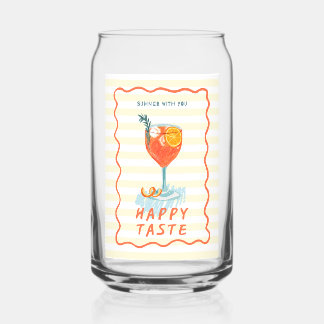Summer Vibes Printed Glass – Tropical Drinkware Blikvorm Glas
