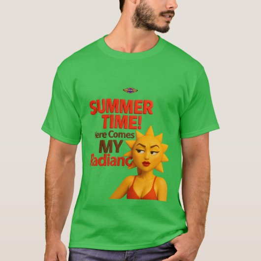 Summer Vibes: Radiate Your Glow! T-shirt (Voorkant)
