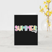 Summer Vibes Rainbow Design Sticker Kaart (Gele Bloem)
