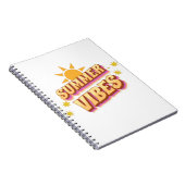 Summer Vibes Retro Notitieboek (Rechterzijde)