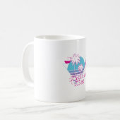 Summer Vibes Retro Palmbomen Koffiemok (Voorkant links)