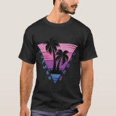 Summer Vibes Retro Sunset T-shirt (Voorkant)