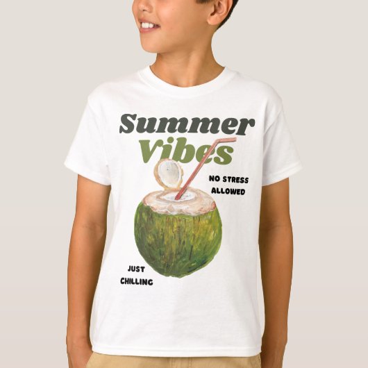 Summer Vibes Retro T-shirt (Voorkant)