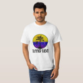 Summer Vibes - Retro  zonnekokospalm T-shirt (Voorkant volledig)