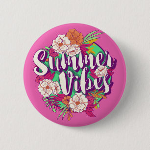 Summer Vibes Ronde Button 5,7 Cm