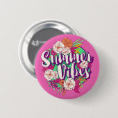 Summer Vibes Ronde Button 5,7 Cm (Voorkant /achterkant)