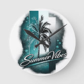 Summer Vibes Ronde Klok (Voorkant)