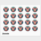 Summer Vibes Ronde Sticker (Vel)