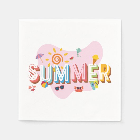 Summer Vibes Servet (Voorkant)
