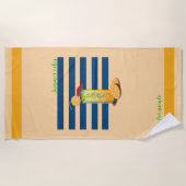 "Summer Vibes" Sinaasappel Dolce Far Niente strand Strandlaken (Voorkant)