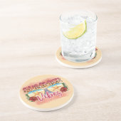 Summer Vibes | Starvissen | Kuststrand Zandsteen Onderzetter (Zijkant)