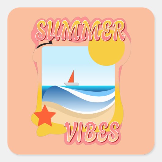 Summer Vibes Sticker (Voorkant)