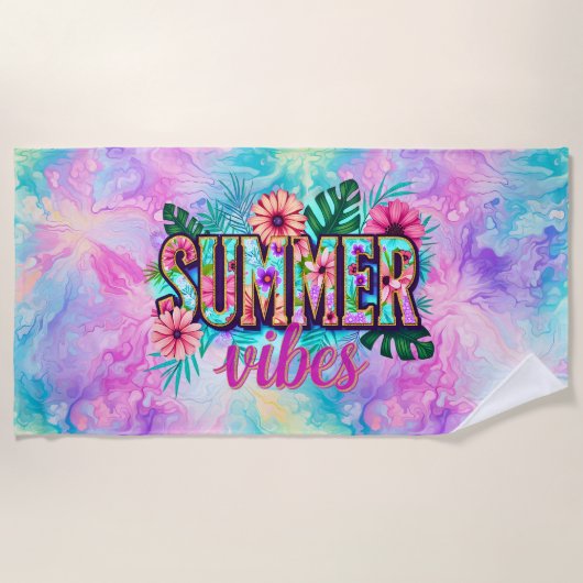 Summer Vibes Strandlaken (Voorkant)