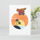 Summer vibes sunset kaart (Staand voorkant)