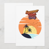 Summer vibes sunset kaart (Voorkant / Achterkant)