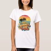 Summer vibes sunset t-shirt (Voorkant)