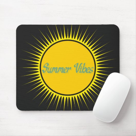 Summer Vibes Sunshine Mousepad Muismat (Met muis)