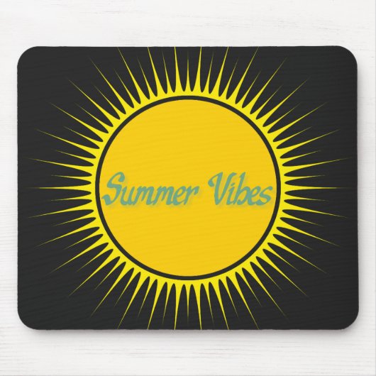 Summer Vibes Sunshine Mousepad Muismat (Voorkant)