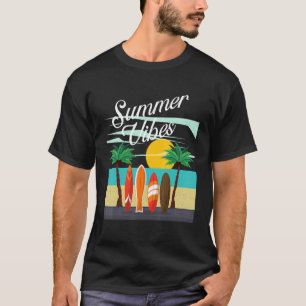 Summer Vibes Surfing Summer Beach Vacking T-shirt