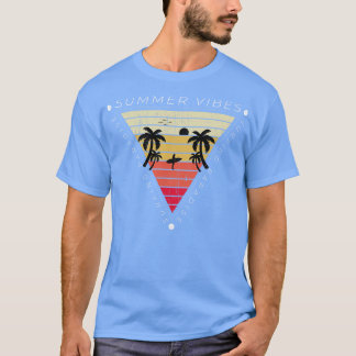 Summer Vibes surfparadijs  retro sunset T-shirt