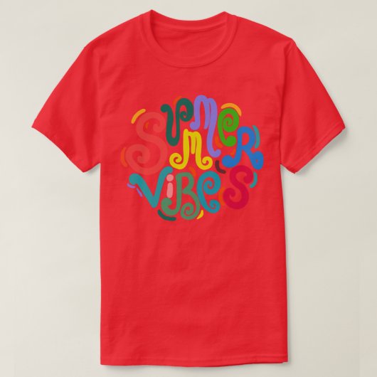 Summer vibes t-shirt (Design voorkant)