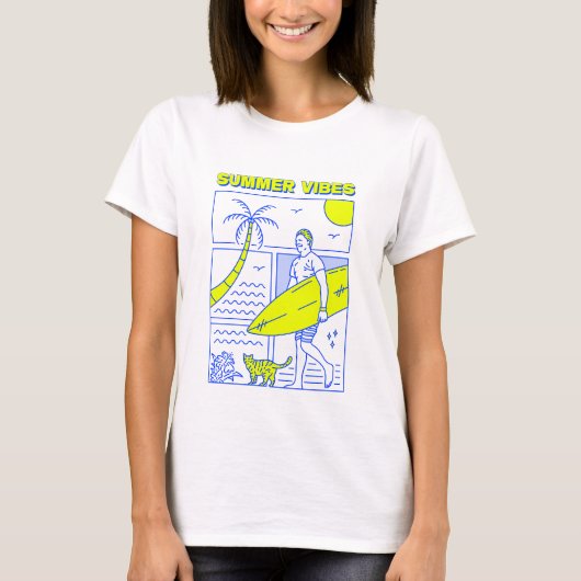 Summer Vibes T-shirt (Voorkant)