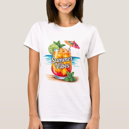 Summer Vibes  T-shirt (Voorkant)