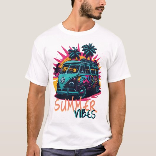 SUMMER VIBES T-SHIRT (Voorkant)