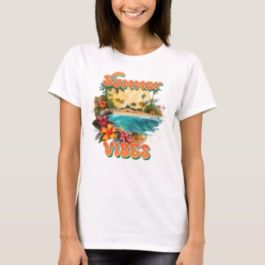 Summer vibes t-shirt (Voorkant)