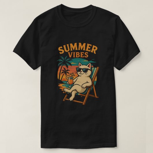 summer vibes t-shirt cool  (Design voorkant)
