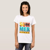Summer Vibes T-Shirt Design – Helder, leuk (Voorkant volledig)