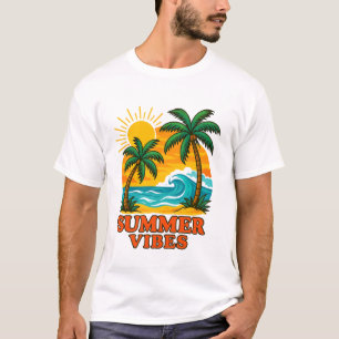 Summer Vibes T-shirt voor zon, wind en strandliefh