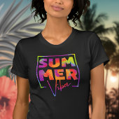 Summer Vibes Tie Dye Summer Vacation Funny Summer T-shirt