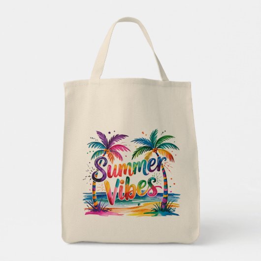 Summer Vibes Tote Bag (Achterkant)